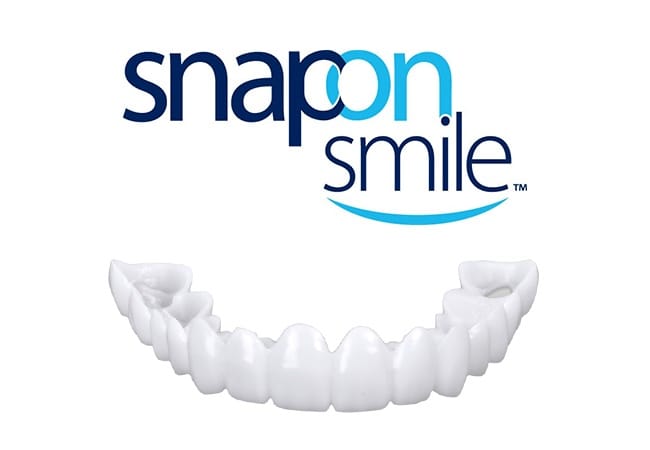Snap on smile logo with sample snap on smile restoration