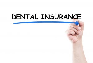“Dental insurance” underlined in blue against white background