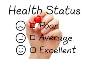 Checklist image representing poor health status 